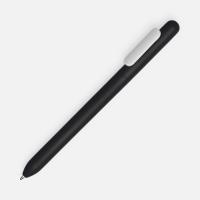 Ручка шариковая Swiper Soft Touch, черная с белым